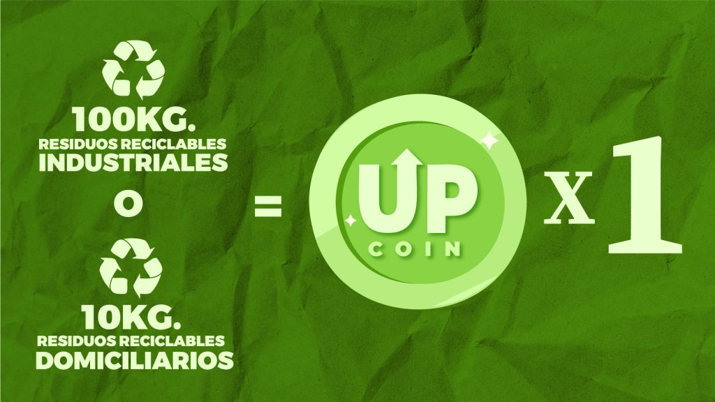 AGGES empresa de reciclaje para empresas. Generamos impacto social y te ayudamos con la responsabilidad empresarial. Nuestra moneda digital UPcoin